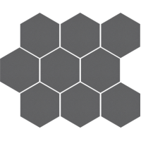 Мозаїка Cerrad Cambia grafit lappato heksagon 27,53x33,4 (36736)