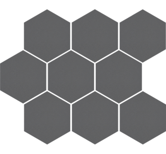 Мозаика Cerrad Cambia grafit lappato heksagon 27,53x33,4 (36736)