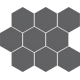 Мозаика Cerrad Cambia grafit lappato heksagon 27,53x33,4 (36736)