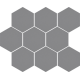 Мозаика Cerrad Cambia gris lappato heksagon 27,53x33,4 (36743)