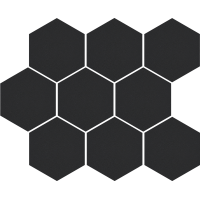 Мозаика Cerrad Cambia black lappato heksagon 27,53x33,4 (36729)