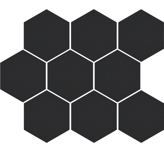 Мозаїка Cerrad Cambia black lappato heksagon 27,53x33,4 (36729)