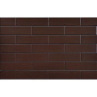 Плитка фасадная Cerrad Brązowa глазурованная коричневая 24,5x6,5 