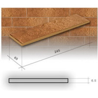 Плитка фасадная Cerrad Gobi 24,5x6,5 рустикальная