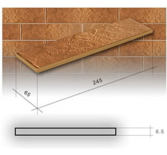 Плитка фасадная Cerrad Gobi 24,5x6,5 рустикальная