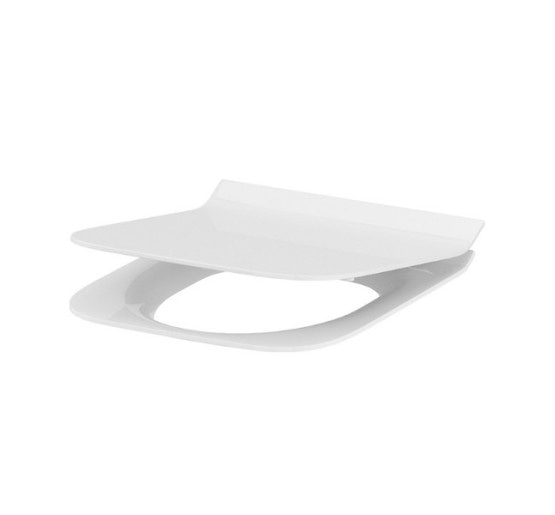 Сиденье Cersanit для унитаза CREA прямоугольное дюропласт свободно падающее, легко съемное слим