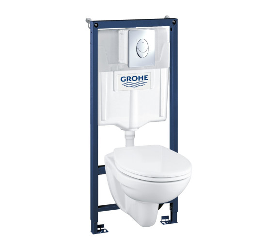 Комплект Grohe Solido Perfect 4 в 1 унитаз с сиденьем slow-closing + установка (39192000)