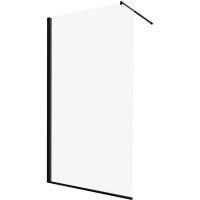 Душова кабіна з вільним входом Deante Abelia 140 прозоре скло чорний профіль (KTA N34P)