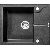 Гранітна кухонна мийка Deante Andante графітовий металік (ZQN G11A) 