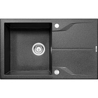 Гранітна кухонна мийка 1 чаша з крилом для сушіння Deante Andante графітовий (ZQN 2113) 