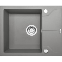 Кухонная мойка гранитная Deante Andante серый металлик (ZQN S11A) 