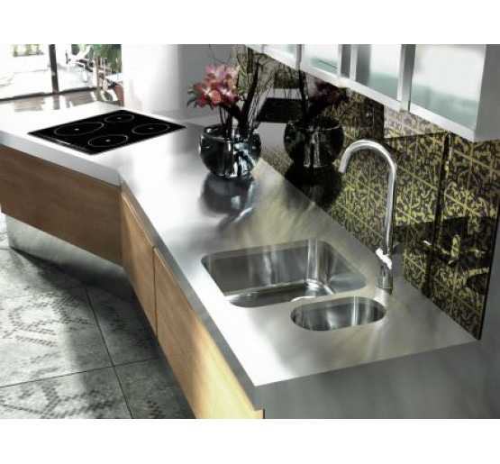 Кухонна мийка стальна 1 чаша  Deante Arabeska декор (ZAA 010B)