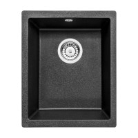 Гранітна кухонна мийка під стільницю Deante Corda графітовий металік (ZQA G10B) 