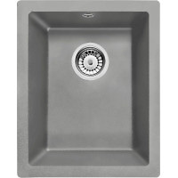 Гранітна кухонна мийка під стільницю Deante Corda сірий металік (ZQA S10B) 