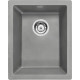 Гранітна кухонна мийка під стільницю Deante Corda сірий металік (ZQA S10B) 