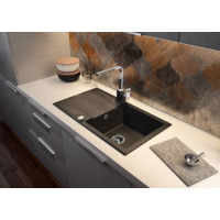 Кухонна мийка гранітна Deante Evora графітова (ZQJ 2113) 
