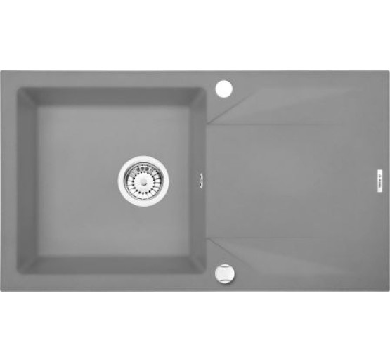 Гранітна кухонна мийка Deante Evora сірий металік (ZQJ S113) 