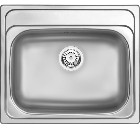 Кухонна мийка стальна 1 чаші без крила для сушки Deante Maredo декор (ZYU 3103)