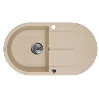 Гранітна кухонна мийка з крилом для сушки Deante Piva бежевий (ZQI 711B) 