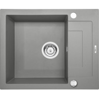Гранітна кухонна мийка Deante Rapido сірий металік (ZQK S11A) 