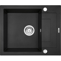 Гранитная кухонная мойка Deante Rapido графитовый металлик (ZQK G11A) 