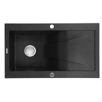 Гранітна кухонна мийка Deante Rapsodia графітовий металік (ZQR G113) 