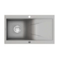 Гранітна кухонна мийка Deante Rapsodia сірий металік (ZQR S113) 