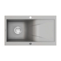 Гранитная кухонная мойка Deante Rapsodia серый металлик (ZQR S113) 