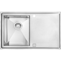 Кухонна мийка стальна 1 чаша з крилом для сушки Deante Sinope сатин (ZDS 011P)
