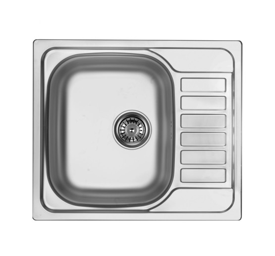 Кухонна мийка стальна 1 чаша з крилом для сушки Deante Soul декор (ZEO 311A)