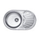 Кухонна мийка стальна 1 чаша  Deante Twist декор (ZEU 311B)