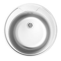 Кухонна мийка стальна 1 чаша  Deante Twist декор без отвору на змішувач (ZEU 3810)