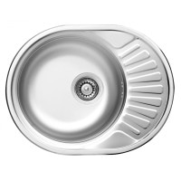 Кухонна мийка стальна 1 чаша  Deante Twist декор (ZEU 311C)