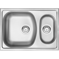 Кухонна мийка стальна 1,5 чаші без крила для сушки Deante Xylo декор (ZEX 3503)