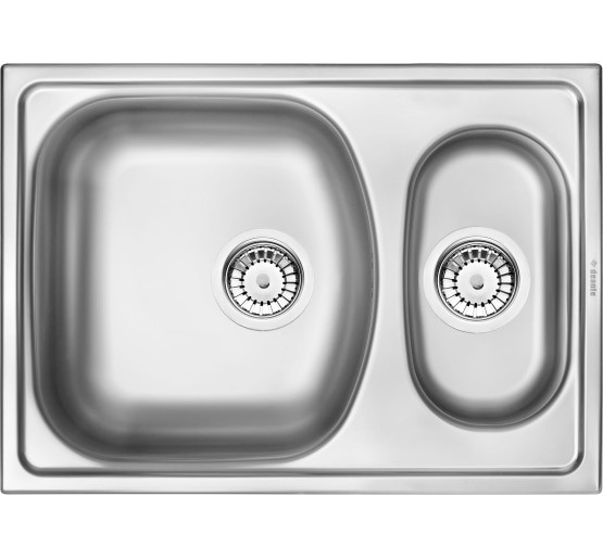Кухонна мийка стальна 1,5 чаші без крила для сушки Deante Xylo декор (ZEX 3503)