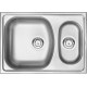 Кухонная мойка стальная 1,5 чаши без крыла для сушки Deante Xylo декор (ZEX 3503)