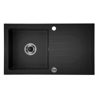 Гранітна кухонна мийка 1 чаша з крилом для сушки Deante Zorba графітовий (ZQZ 2113) 