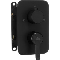 Смеситель скрытого монтажа с переключателем на душ Deante Arnika черный (BXY NQAM)