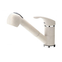 Змішувач для мийки Deante Pepe бежевий з висувним носиком (BDP 771M)