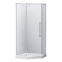 П`ятикутна душова кабіна без піддону Eger A LÁNY 100x100 з прозорим склом (599-553/1)