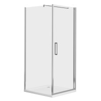 Душова кабіна Eger RUDAS 90x90 з піддоном скло прозоре права (599-001/R)