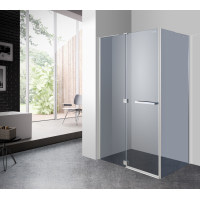 Душова кабіна без піддону Eger MEGERKA 120x80 ліва графітове скло (599-330/1L)