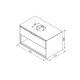 Комплект шкафчик раковина Excellent Туто 80 серый/дуб (MLEX.0102.800.GRBL UMYWALKA)