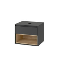 Шафка під умивальник Excellent Tuto 60 сірий/дуб (MLEX.0102.600.GRBL)