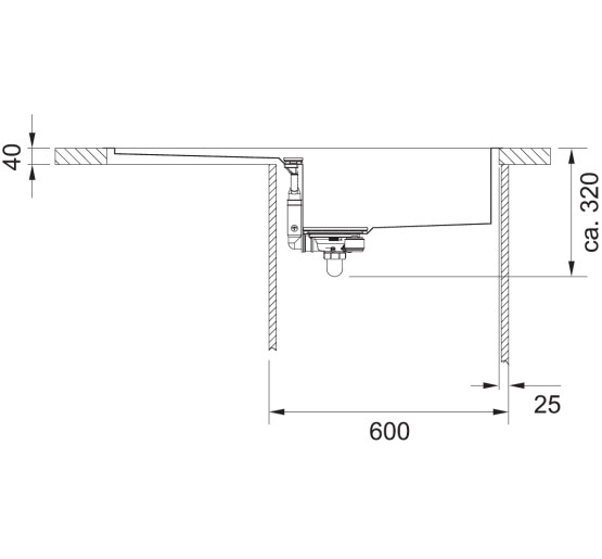 Кухонна мийка Franke Crystal Line CLV 214 (127.0306.411) полірована - монтаж врізний або у рівень зі стільницею - нержавіюча сталь / Біле скло крило справа