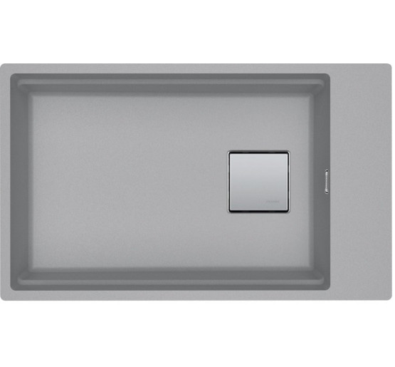 Кухонна мийка Franke KUBUS 2 KNG 110-62 (125.0576.307) гранітна - монтаж під стільницю - колір Сірий камінь - (коландер та коврик Rollmat у комплекті)