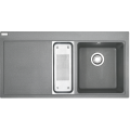 Кухонна мийка Franke Mythos MTG 651-100, крило зліва (114.0594.822) гранітна - врізна - колір Сірий камінь