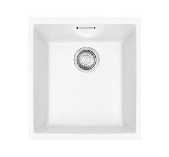 Кухонна мийка Franke Kubus KBG 110-34 (125.0158.602) гранітна - монтаж під стільницю - колір Білий