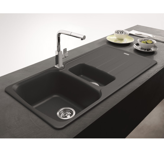 Кухонна мийка Franke Antea AZG 651 (114.0499.203) гранітна - врізна - оборотна - колір Онікс