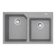 Кухонная мойка Franke Urban UBG 620-78 (114.0574.973) гранитная - врезная - цвет Серый камень (пластиковый коландер в комлекте)